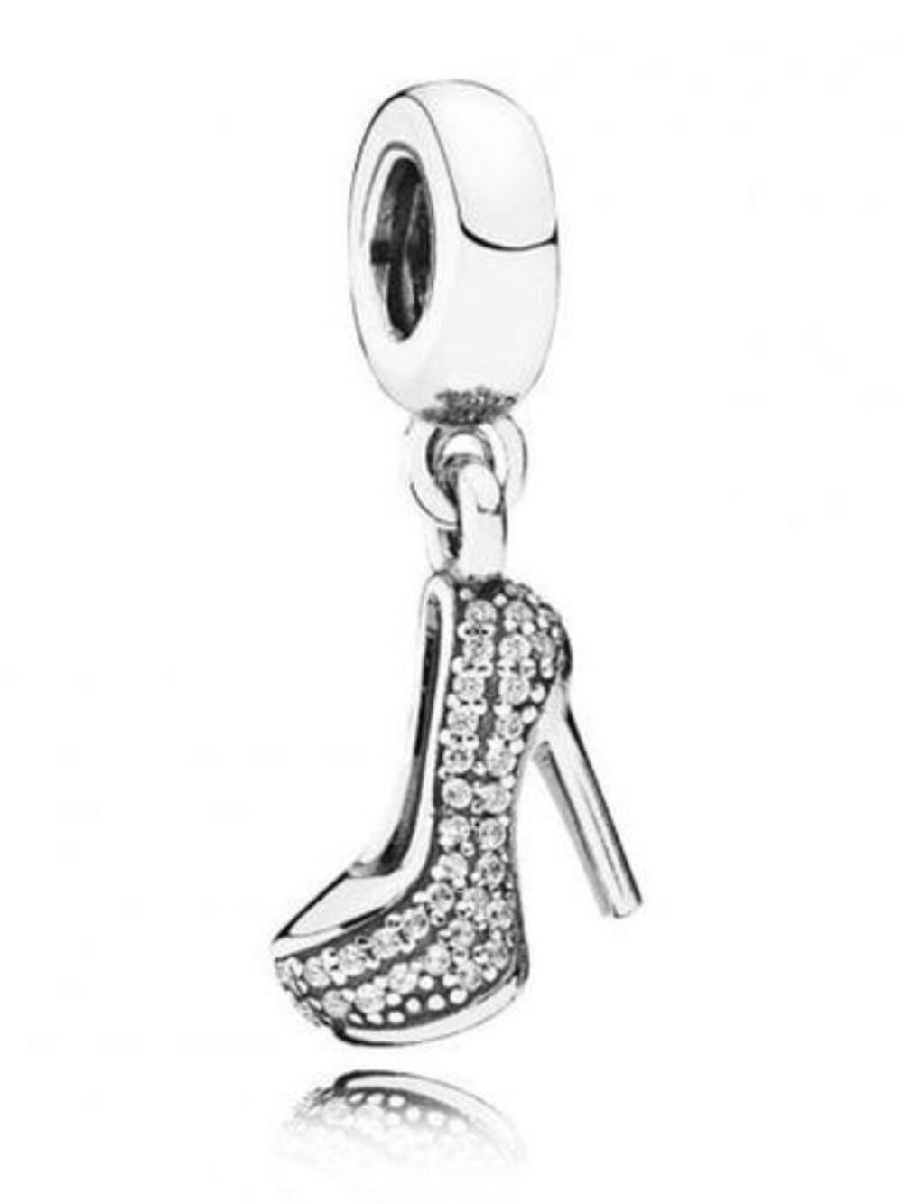 Charm PANDORA Pendant in heel Stiletto Brilliant